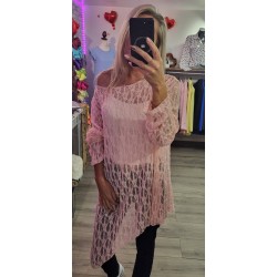 Tunique dentelle azymétrique